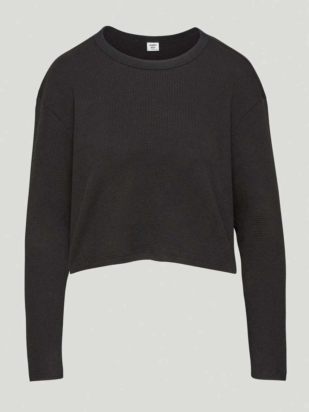 Sunday Best Black Baby Waffle Longsleeve